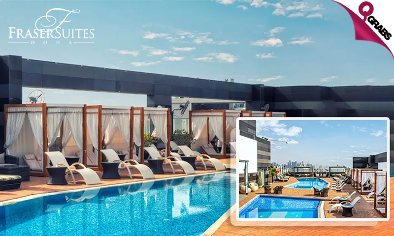 Rooftop Pool Escape: Day Pass & Exclusive Ladies' Day Special at Fraser Suites Doha!